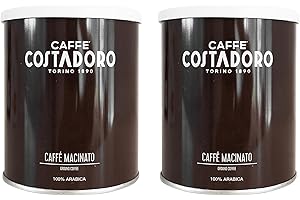 CAFFE' COSTADORO Caffè Costadoro - Costadoro 100% Arabica per Moka - 2 Lattine da 250g
