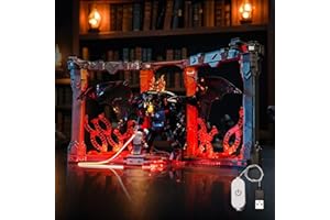 LocoLee Led Light Set Compatible with Lego 10367 Balrog Book Nook Led Decoration Lighting Kit Compatible with Lego 10367 Icons Building Blocks Model,Only Lights Set,No Model