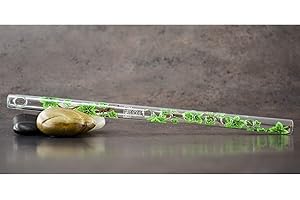 Hall Crystal Flutes 11204 Pattern Key C Piccolo - Green Ivy