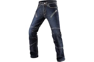 INBIKE Motorradjeans Hose mit Abnehmbaren CE Protektoren ausVerschleißfestes Denimgewebe MJP01