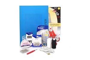 Artway Textile and Fashion Design Kit – Perfect for hobbyists or anyone studying fashion and textile design courses, Blue,clear,white