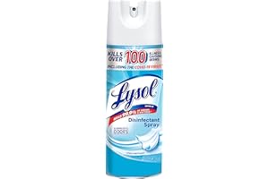 RECKITT Lysol Disinfectant Spray, Sanitizing and Antibacterial Spray, For Disinfecting and Deodorizing, Crisp Linen, 12.5 Fl. Oz