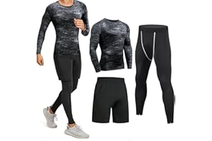 Niksa Ensemble Compression Homme Tenue Sport Fitness Vêtement Running Tee Shirt Compression Legging Sport Short Running