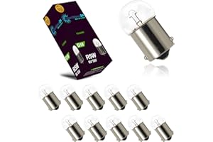 ‎LIGHTWORLD24 WELT DER LICHTER LIGHTWORLD24 10 x R5W 6V 5W Kugellampe BA15s Bremslichtlampe G18 Glühlampe Auto Birne Kfz PKW Motorrad Roller Glühbirne Stop Signal Licht