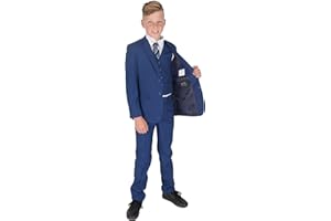 Cinda Boys Formal Suits Wedding Pageboy Party Prom 5 Piece Suit