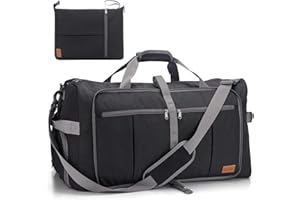 Upeelife Sac Voyage Pliables, Grand Sac de Voyage Femme Homme Sac de Sport, Etanche Sac Weekend avec Compartiment à Chaussures et Poche Humide