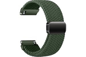 Sundara 18mm 19mm 20mm 22mm Nylon Gewebtes Armband Kompatibel mit Garmin/ID205L/Galaxy/Huawei/Amazfit Watch, Uhrenarmband Unisex