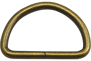 Wuuycoky Bronze D Rings Buckles D-ring Non-welded For Webbing Strapping 7 Size Optional