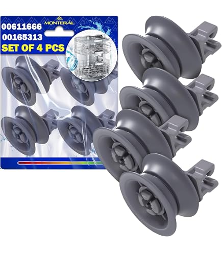 Rullo Cestello Lavastoviglie Universale Vhbw &ndash; Sostituisce Bosch 00170838, 00183955, 00420198 &ndash; 35mm