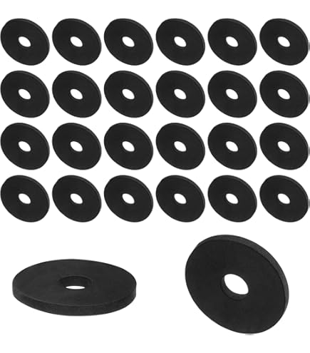 4 Distanziatori Antivibranti In Gomma | 40x10x5 Mm | Per Macchinari E Bulloni