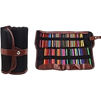 Yosoo Crayon Bag Pencil Bag Waschbares Canvas-Kit für 72 Buntstifte