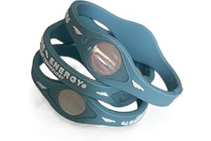 Power Energy Bandas de equilibrio, pulsera deportiva de silicona, pulsera de holograma, infundida con minerales naturales e iones negativos