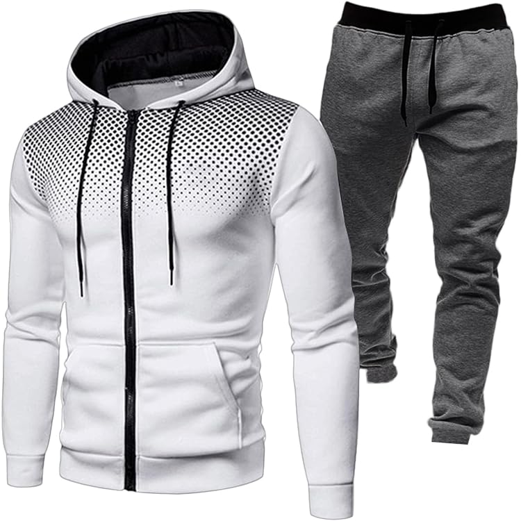 Sweat à Capuche Homme Zip Printemps/automne - Tissu Doux Polaire Intérieure - Style Décontracté Sportif
