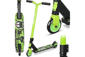 Joycruise Stunt Scooter Pro Trick Scooters for Kids & Teenagers Age 6+ Boys Girls, Kick Freestyle Beginner Scooter 360 Spin Handlebar, Robust Aluminum Frame 100mm Smooth Wheels