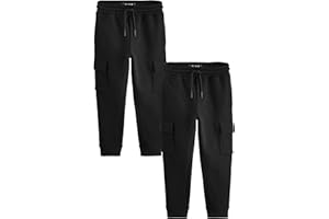 Next Niños Pack de 2 Pantalones de chándal Cargo de Corte Slim