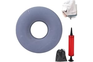 Meifiyu Hämorrhoiden Sitzkissen 40cm,Sitzring Steißbein Entlastung für Hämorrhoiden,Zysten und Entzündungen,Komfortables und Langlebiges Sitzring Nach Op,Hämorriden Kissen Inklusive Luftpumpe