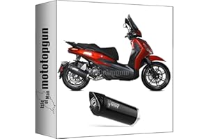 mivv auspuff zugelassen mover stahl schwarz kompatibel mit piaggio beverly 400 2021 2022 mototopgun