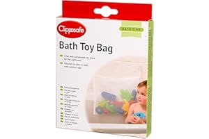 Clippasafe - Bolsa para juguetes de baño blanco blanco