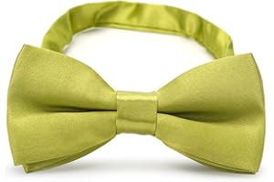 RSXING Kids Bow Tie Classic Pre-Tied Bow Tie Toddlers Bowties Baby Adjustable Bow Tie Boys Solid Color Tuxedo Bowtie for Wedding Birthday Party Fashion Accessory