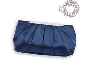 Minicloss Damen Satin Abendtasche Clutch Bag Elegante Kettentasche Handtasche für Damen Hochzeit Handtasche Party Abschlussball