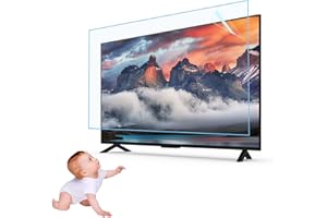 JQZWXX Protector De Pantalla TV 32 a 75 Pulgadas Anti Luz Azul, Reduce El Deslumbramiento/Anti UV/Película Antiarañazos, Superficie Mate Antipolvo Y Antihuellas, Alivia La Fatiga Ocular / 75in1645x930mm