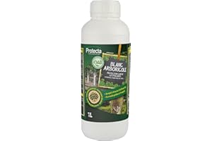 Protecta Blanc Arboricole prêt à l’Emploi/concentré, prévention des Maladies fongiques. Utilisable en Agriculture Biologique.Protège Les Troncs des Arbres fruitiers et d’Ornement