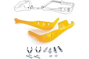 A-PRO Paramani Manubrio Protezione Moto Motocross Enduro Plastica Universale Giallo