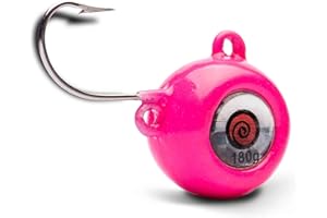 LOLLIPOP LURES ZOKA Ball Jig Solid y Sistema de Cebo Live Bait ZOKA 140G-EXTRA Power Glow Pink