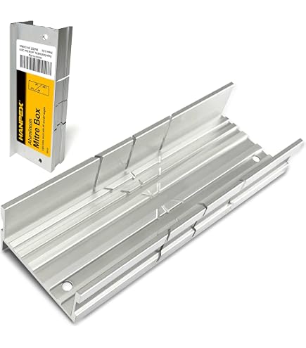 SMB Precision Metal Mitre Box – Aluminum Construction, 45° & 90° Cuts, 7/8-Inch Cutting Depth, Holds Materials Up To 1.25 Inches Wide – Ideal For Hobby, Modeling, Jewelry, DIY, And Crafts