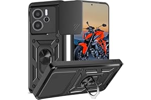 WeiCase Hülle für Xiaomi redmi Note 14 5G, Kameraschutz mit Slide Camera, Rüstung Schutzhülle mit 360 Grad Ring, Metall Halter Magnet Ständer, Silikon Stoßfest Handyhülle für redmi Note 14 5G