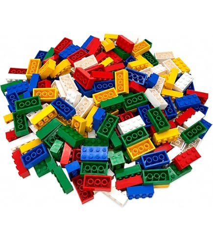 TTEHGB TOY Lot De 200 Plaques De Construction Classiques 1x4 – Compatibles 3010 – Plastique ABS – Kit Créatif – Cadeau Enfant