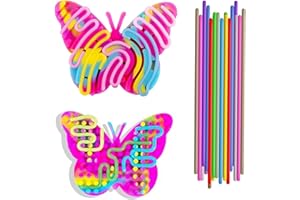 ZBATHTOY Sensory Activity Board Fidget Sensory Toys for 3-8 Year Old Fidget Toys for ADHD Autism Age 4 5 6 7 Kids Travel Activity Packs Sensory Toys Birthday Present Gifts for Boys Girls Age 3+ (butte)