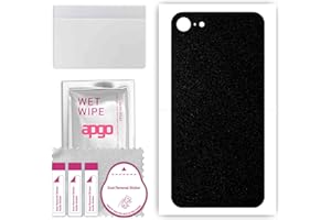 apgo Skin Sticker Film Foil Vinilo lámina para la Parte Posterior del teléfono Inteligente para Apple iPhone SE 2020 Negro Mate