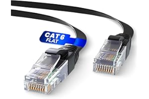 MR. TRONIC Pan. Tronic Flat Ethernet Kabel 10m, Kabel sieciowy Ethernet LAN Cat 6 High Speed dla szybkiego i niezawodnego połączenia z Internetem | AWG24 Kabel Ethernet, Cat6 Kabel RJ45 UTP CCA 1 Gbps (10