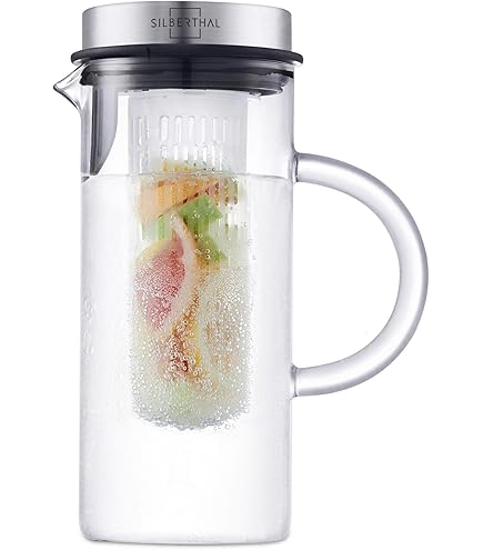 Carafe Infusion à Froid 1.6L Avec Infuseur Inox – Bouteille