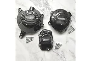 MLB KOREA MLB KORÉA Ensemble de protection de couvercle de moteur d'accessoire de Motocross for GBRacing adapté au moteur Kawasaki Z900 2017-2022 (Color : Carbon-Look)