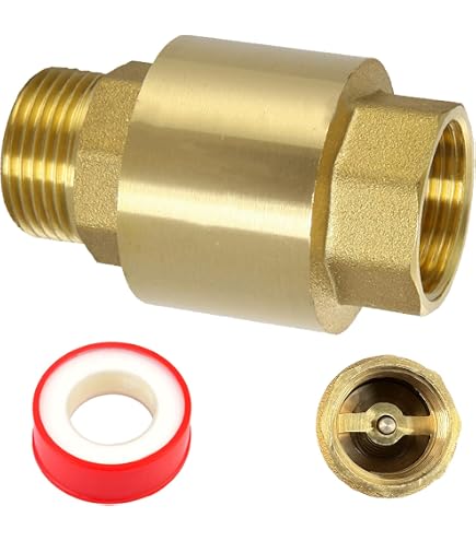 Valvola Antiriflusso Acqua Valvole Di Ritegno Ottone 3/4" - 2 - 2