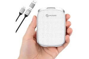 ‎PHIXERO PHIXERO Tragbare Extern SSD 128GB Bis zu 550MB/s, USB 3.2 Gen 2 USB C to C&A for Smartphone/Tablet/PC/Laptop/Kamera (Weiß