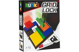 IDEAL | Rubik's Cube Gridlock Game: the problem-solving puzzle game inspired by the classic brain teaser fidget toy | Brainteaser Puzzles | Brainteaser Games | Ages 7+