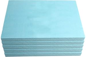 F Fityle Diorama Foam Slab Plate Lightweight Model Building Micro Landscape Kit, blue, 5pcs 300*100*40mm