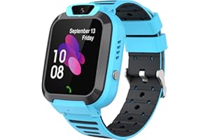 YEDASAH GPS Montre Connectée Enfant, Conversation Bidirectionnelle Montre Intelligente Enfants avec IP68 Résistant, Appel SOS, Voice Chat, Tactile, Jeu, Caméra, Cadeaux pour Garçons et Filles 4-12 Ans