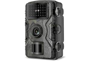 HSSNS Wildkamera, 60MP 4K Video Wildtierkamera, 0,1 Sekunden ausgelöste IP66 wasserdichte Wildkamera mit Nachtsicht und Infrarotfunktion zur Tierüberwachung