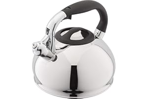 Judge Stainless Steel 3 Litre Induction Stove Top Electric Gas Whistling Kettle