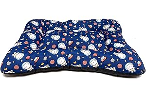 BPS BUENA PET SHOP BPS - Coperta, materassino per cani e gatti, cuccia per animali domestici antiscivolo, misura S/M/L, portatile, materasso, divano con cuscino morbido (M: 87 x 67 cm, blu chiaro) BPS-14095AC