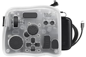 TOUR BOX TourBox Elite Plus - iPad Disegno, Controller Bluetooth per Montaggio Video Fotografico, Console Creativa iPad/Mac/Windows, Tastiera Programmabile per Procreate, Lightroom, Photoshop, DaVinci -Bundle