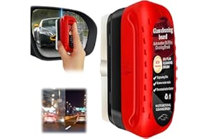 SAIYUANXING Automotive Oil Film Cleaning Brush，Prevents Rain and Fog Cleaning Glass Brush，Oil film cleaning brush，Improve the clarity of the windshield and rearview mirror.