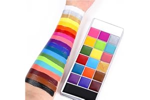 BELIKY GIRL Beauty Searcher 20 couleurs visage corps peinture sûr flash tatouage peinture visages peinture à l'huile ensemble pour garçons filles adultes vacances art quotidien maquillage déguisement