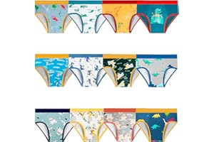 Cogindss Xmrlvn Toddler Underwear Boys Briefs for Boys Cute Cartoon,2-9 Years,12 Pack
