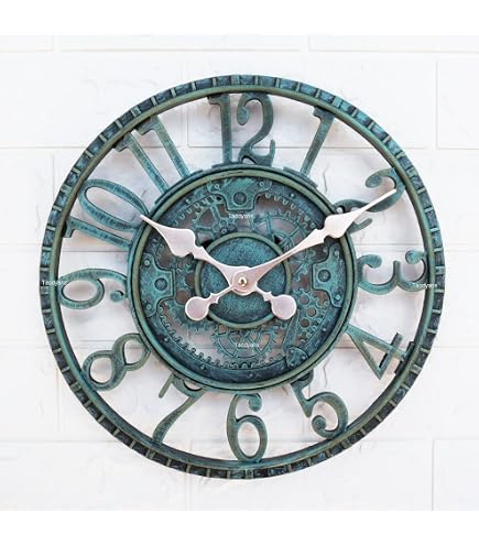 Altuna Newby Uhr – Mechanisches Wanduhr-Design In Bronze-Optik – Inkl. Batterie