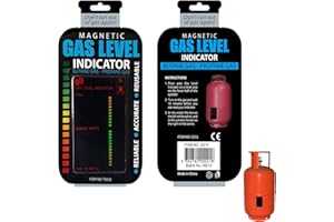 DONGNESI 2Pcs Magnetic Gas Bottle Level Indicator, Gas Level Indicator for Gas Bottles, Gases Cylinder Tool for Caravan Motorhome Travel, Level Indicator for Butane, Propane, LPG, for Camping Caravan Motorhom